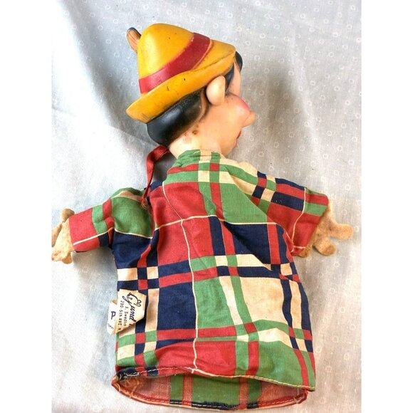 VTG 1950s Disney Pinocchio Hand Puppet Rubber Face Gund Mfg. Co. Needs TLC - Picture 8 of 11